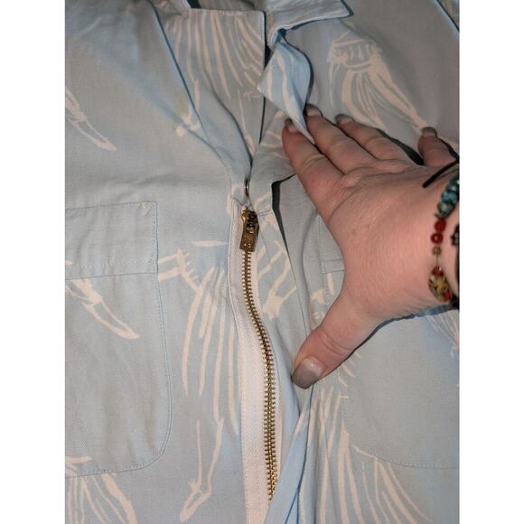 My Little Belleville Alta Ice Blue Jumpsuit Boilersuit Dungaree Artsy Large - Picture 14 of 16